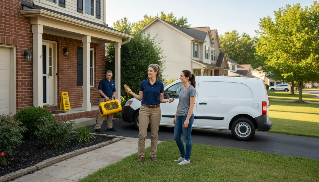 Residential water damage restoration in Snow Camp, NC